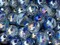 VAPOUR Clear Blue Glass Marbles 22mm (7/8 inch) SHOOTER Taw (Lot of 5)